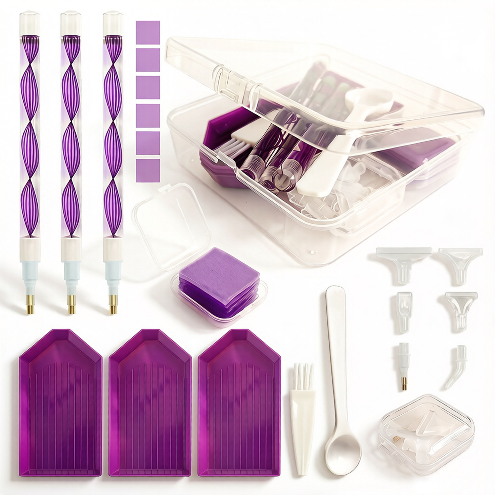 Embroidery Service - Kit de Ferramentas para Pintura Diamante