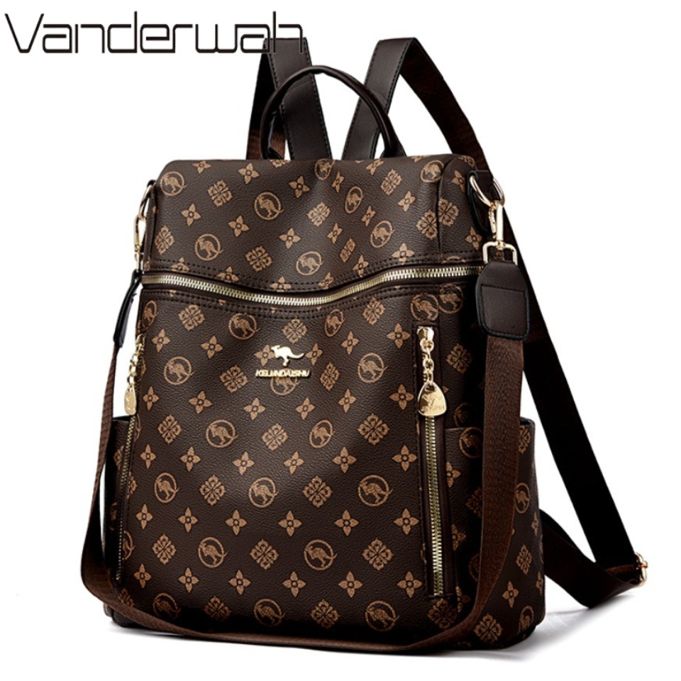 Embroidery Logo - Marca genuína das mulheres mochila de