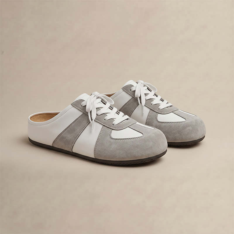 Embroidery Garments - Sapatos Mule Masculinos Esportivos com Bico