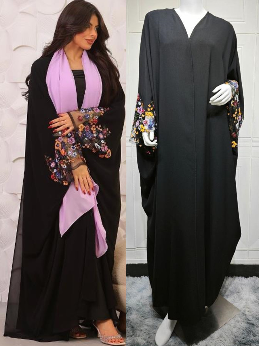 Embroidery Kebaya - Mulheres eid dubai abaya luxo muçulmano