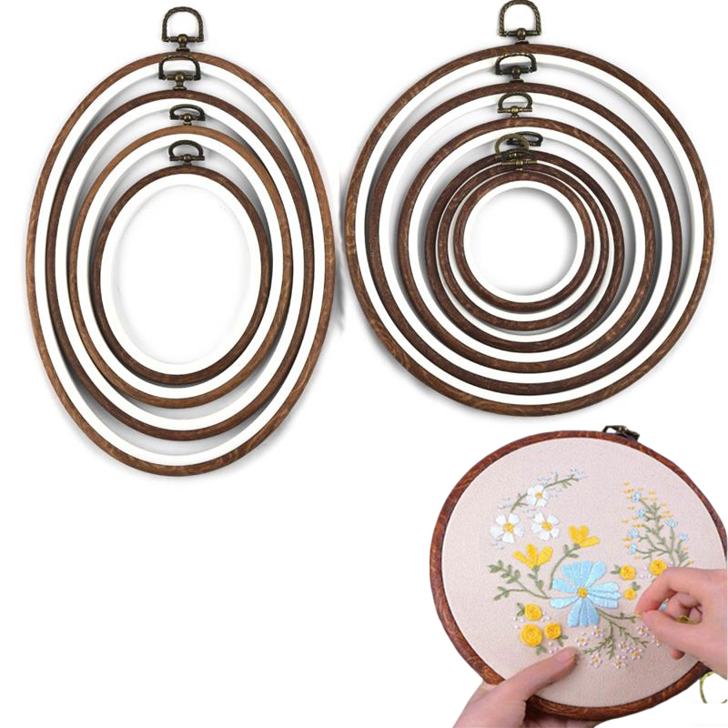 Embroidery Hoop Stand - 10 pçs ferramenta de costura redonda