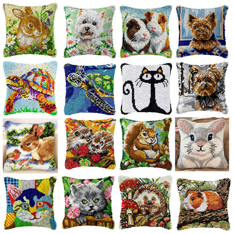 Embroidery Paper - Diy coelho gato trava gancho tapete