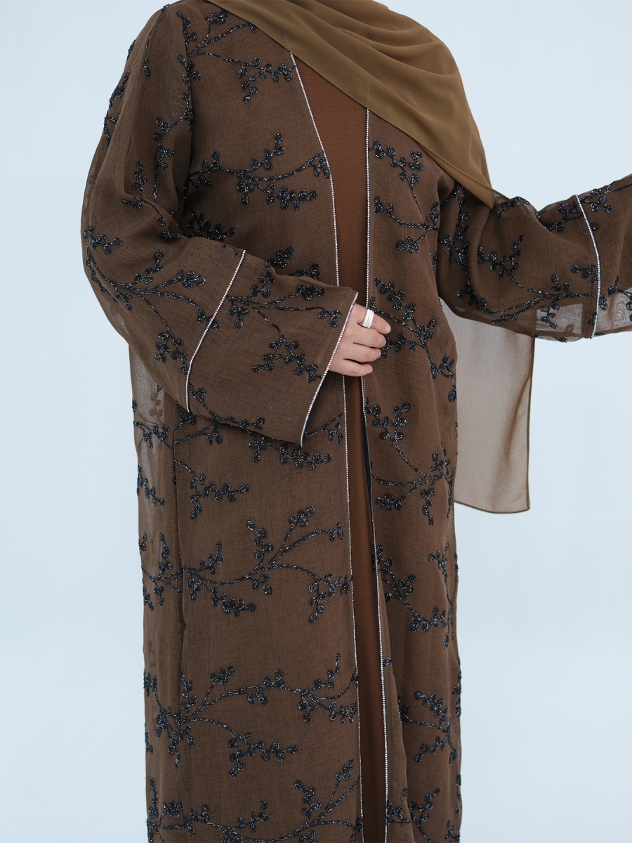 Embroidery Kebaya - Mulheres muçulmanas dubai abaya luxo bordado