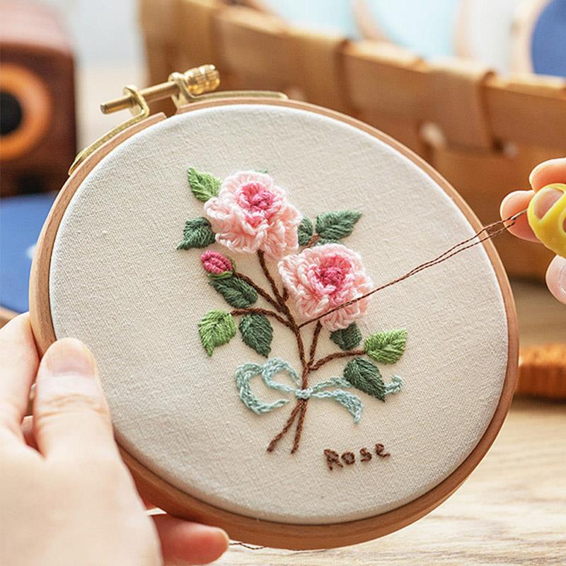 Embroidery Hoop Stand - Aros de bordado de madeira de