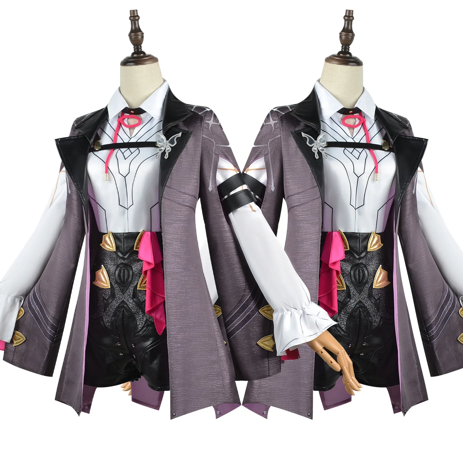 Embroidery Outfit - Vestido Gótico Bordado Kafka Honkai Star