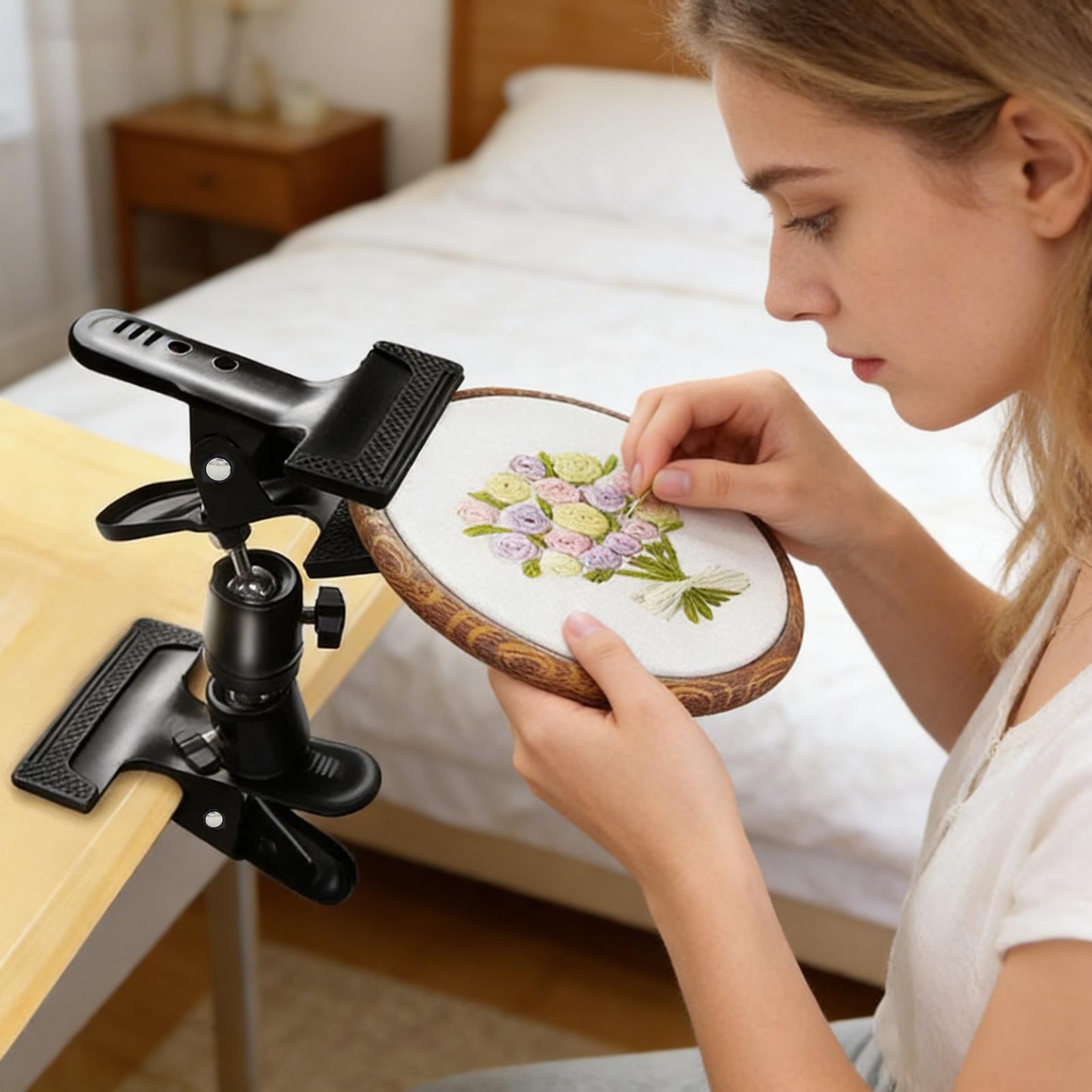 Embroidery Hoop Stand - Suporte de Bordado Reforçado Ajustável Portátil