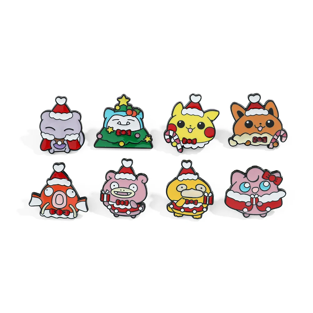 Embroidery Textile - 8 Peças Broche de Natal Slowpoke,