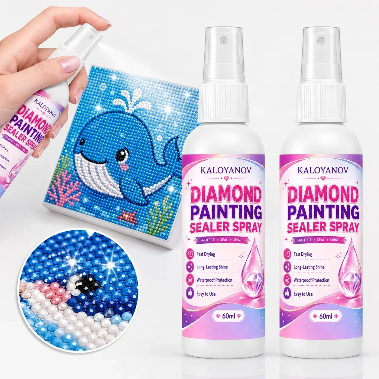 Embroidery Uae - Spray Selante para Pintura em Diamante