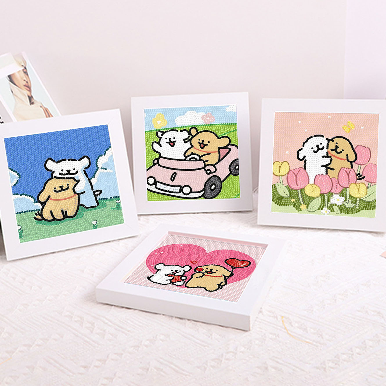 Embroidery Service - Pintura Decorativa 5D DIY com Moldura