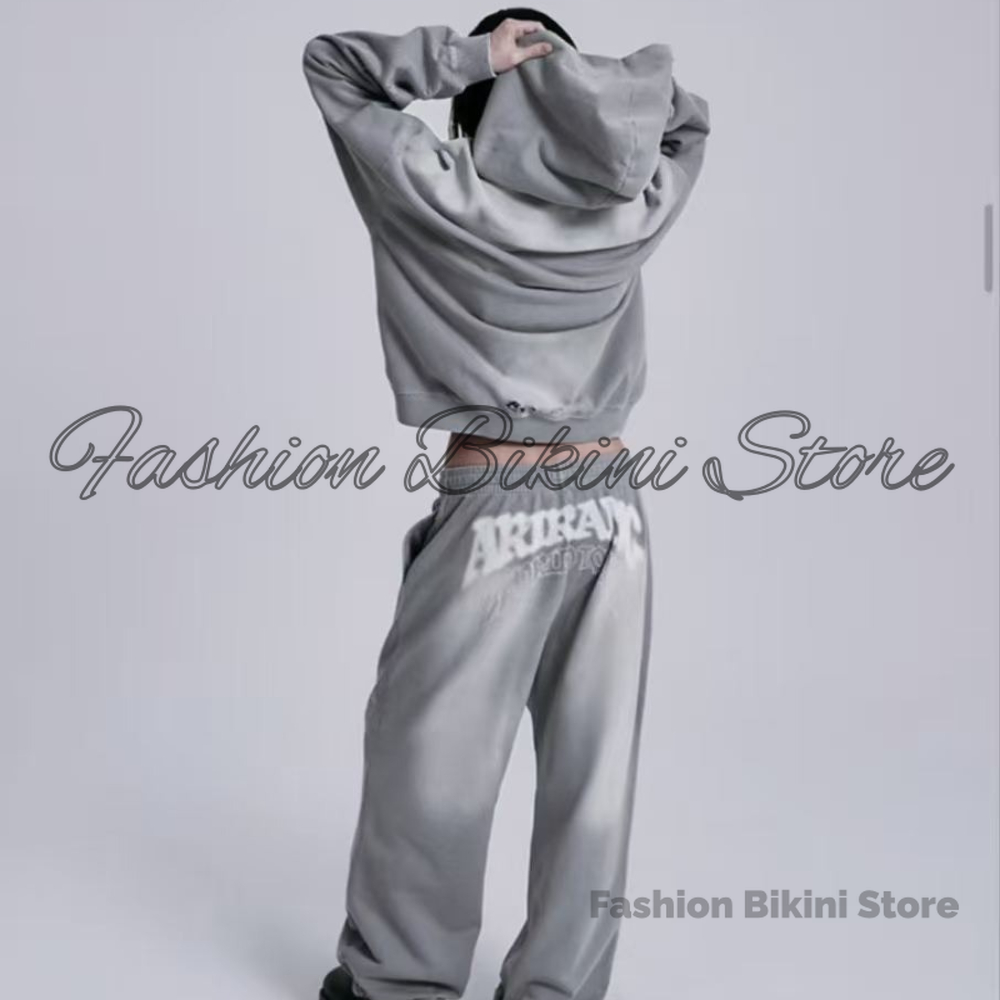 Embroidery Garments - NOVO Moletom Retro Cinza Lavado com