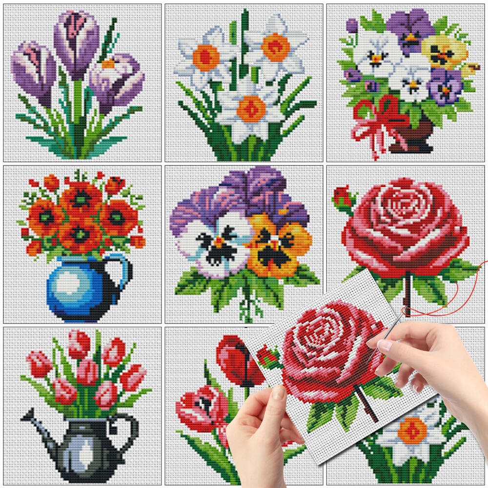 Embroidery Meaning - Evershine 8 peças Mini Ponto Cruz
