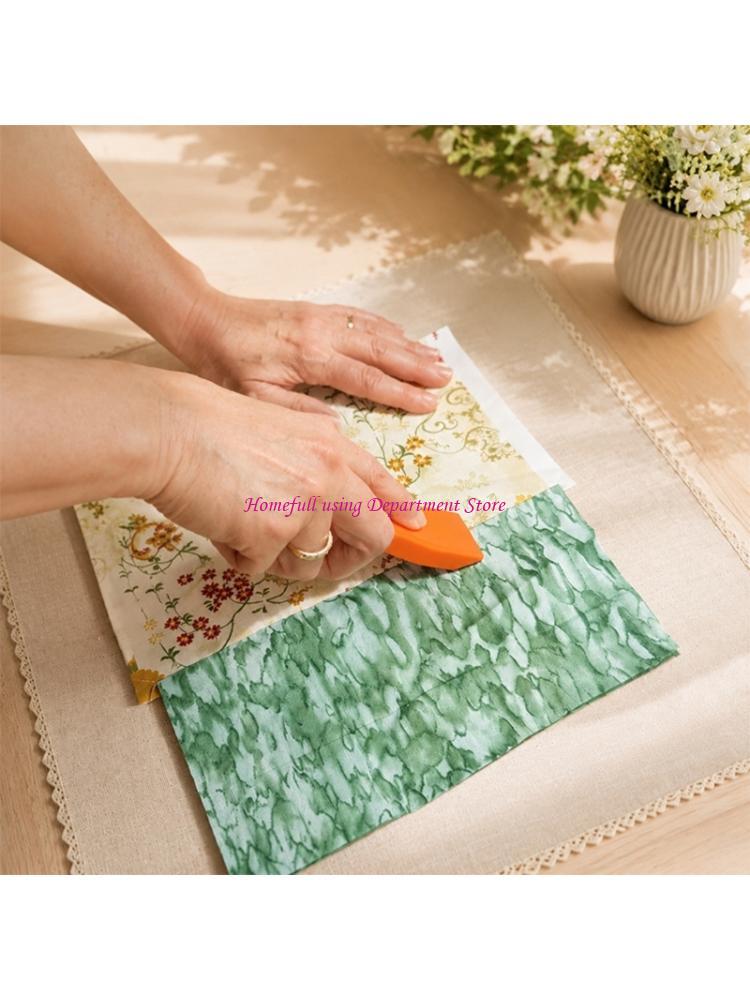 Embroidery Guide Paper - Ferramenta prensagem costura dobrável tecido para