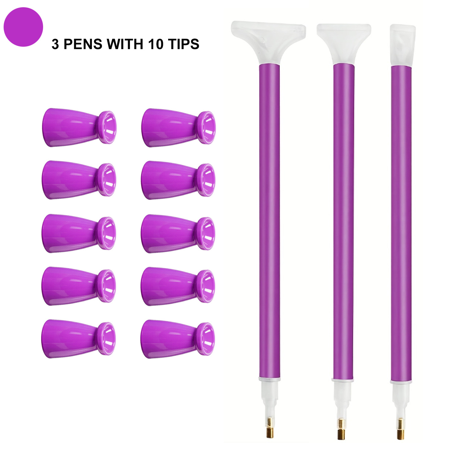 Embroidery Uae - Conjunto de 10 Pontas de Silicone