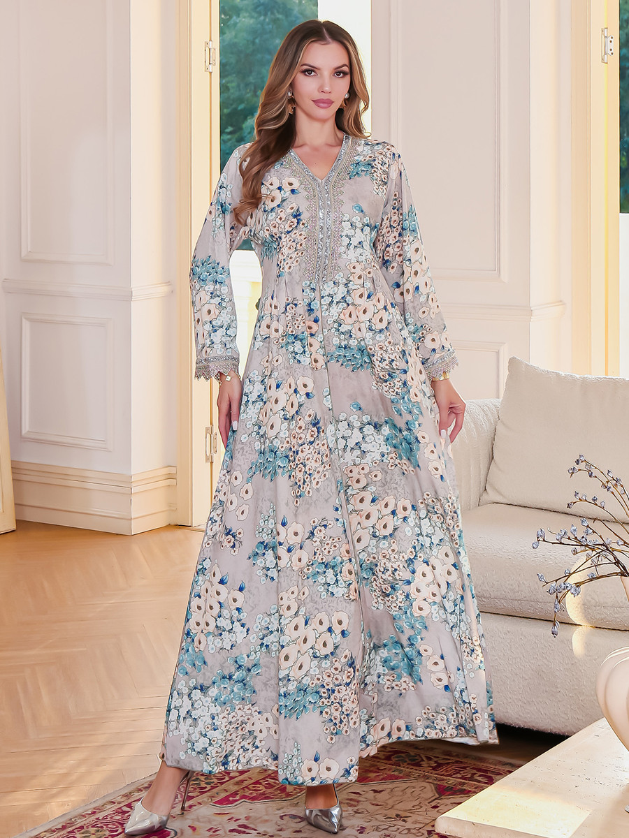 Mulheres muçulmanas dubai abay - Embroidery Kebaya avaliação e preço