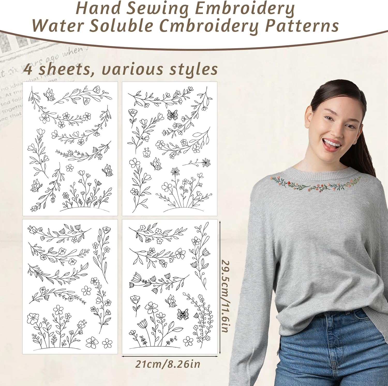 Papel de Bordado Solúvel em Ág - Embroidery Meaning avaliação e preço