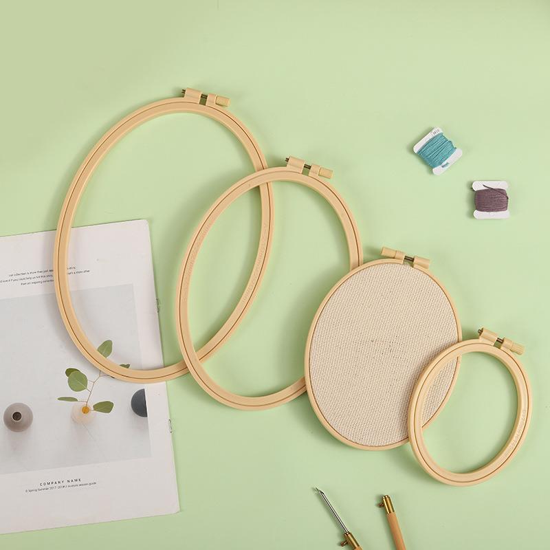 Aros De Bordado Oval De Plásti - Embroidery Hoop Stand avaliação e preço