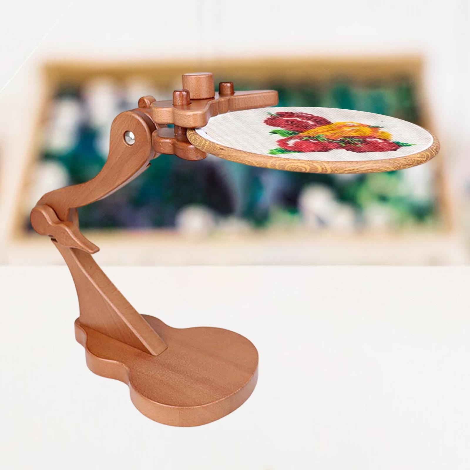 Suporte de madeira para bordad - Embroidery Hoop Stand avaliação e preço