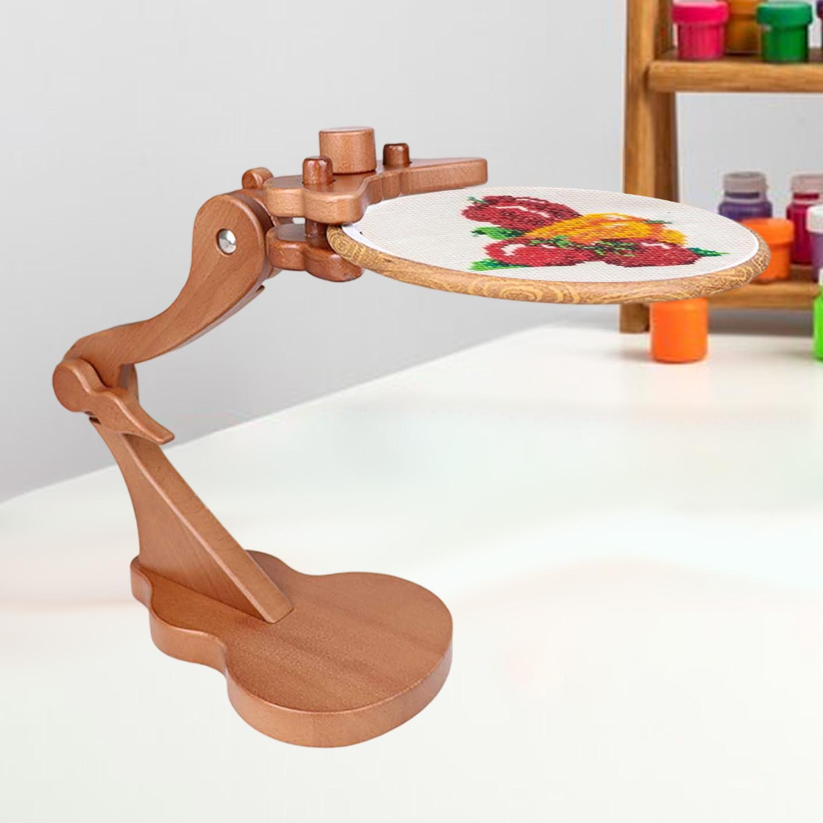 Suporte de madeira para bordad - Embroidery Hoop Stand avaliação e preço