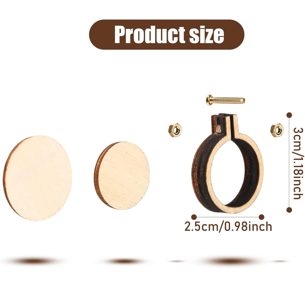 10 pçs/set de madeira mini bor - Embroidery Hoop Stand avaliação e preço