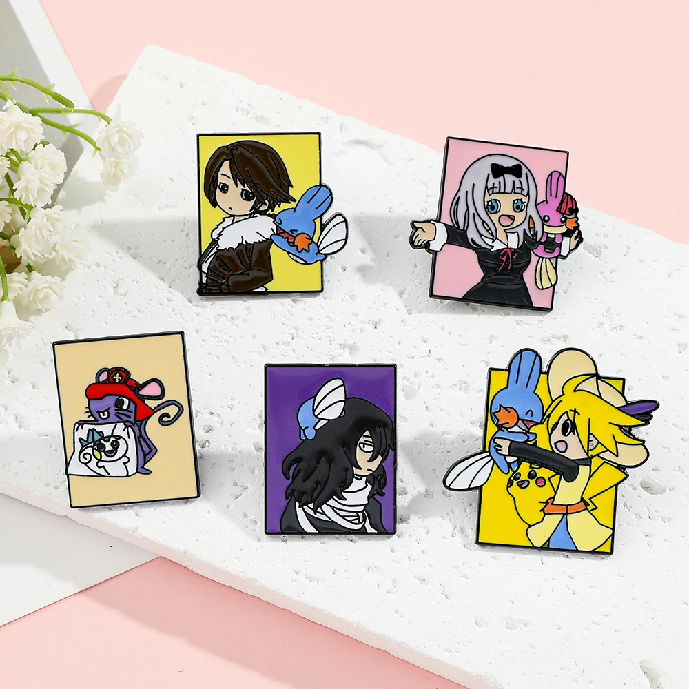 5 Peças de Broches de Personag - Embroidery Textile avaliação e preço