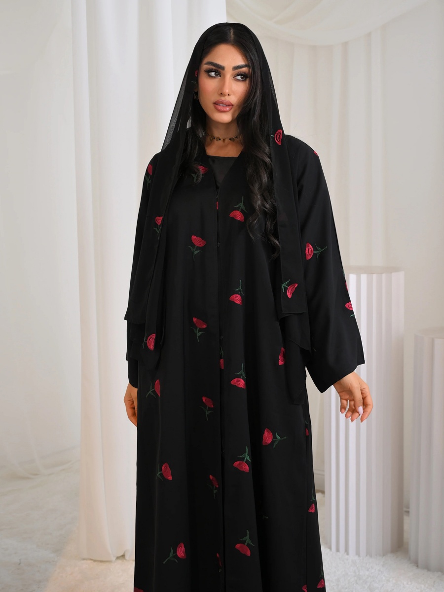 Abaya Luxuosa para Mulheres do - Embroidery Kebaya avaliação e preço