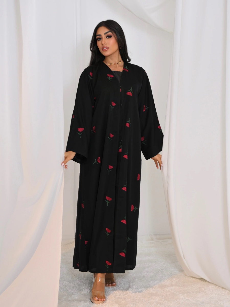 Abaya Luxuosa para Mulheres do - Embroidery Kebaya avaliação e preço