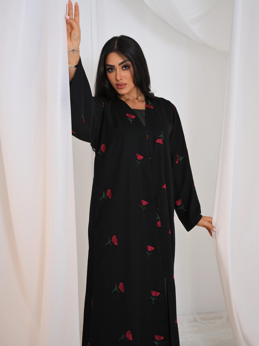 Abaya Luxuosa para Mulheres do - Embroidery Kebaya avaliação e preço