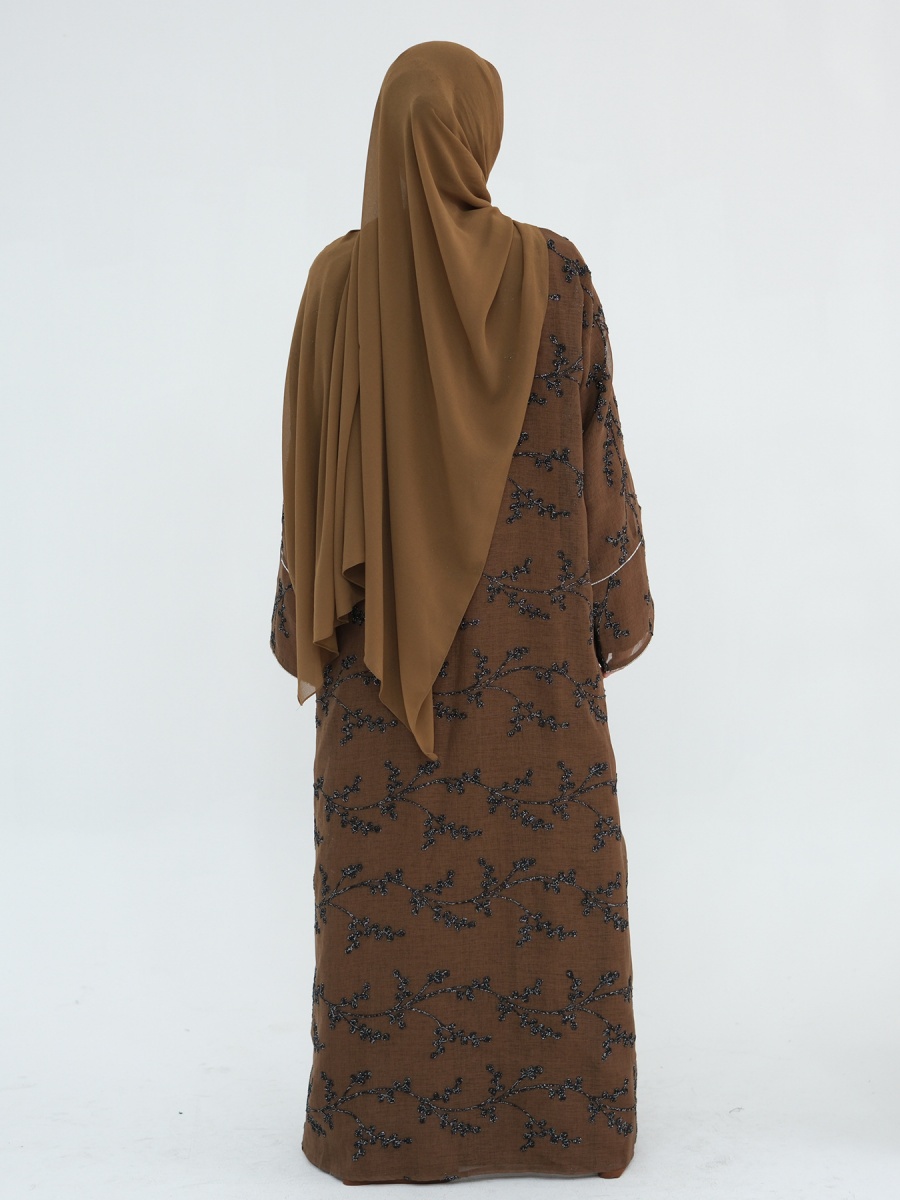 Mulheres muçulmanas dubai abay - Embroidery Kebaya avaliação e preço