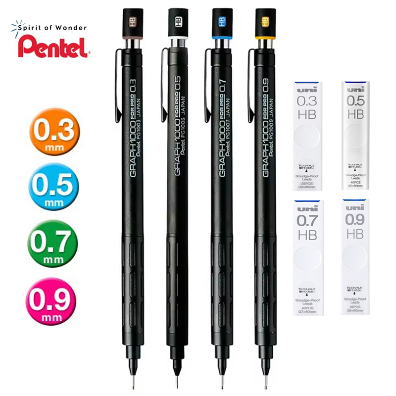Pentel PG1000 Gráfico para láp - Pentel Pen Energel avaliação e preço