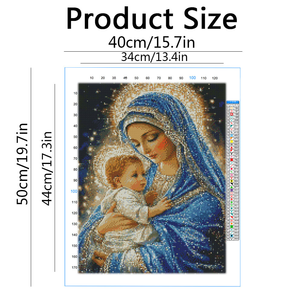 Kit de Bordado Ponto Cruz Virg - Embroidery Guide Paper avaliação e preço