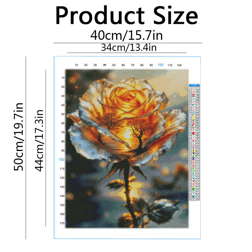 Kit de bordado 11ct, guia flor - Embroidery Guide Paper avaliação e preço