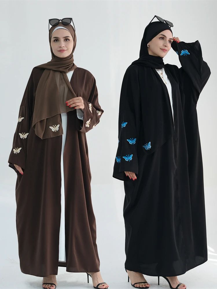 Ramadan aberto linho borboleta - Embroidery Kebaya avaliação e preço