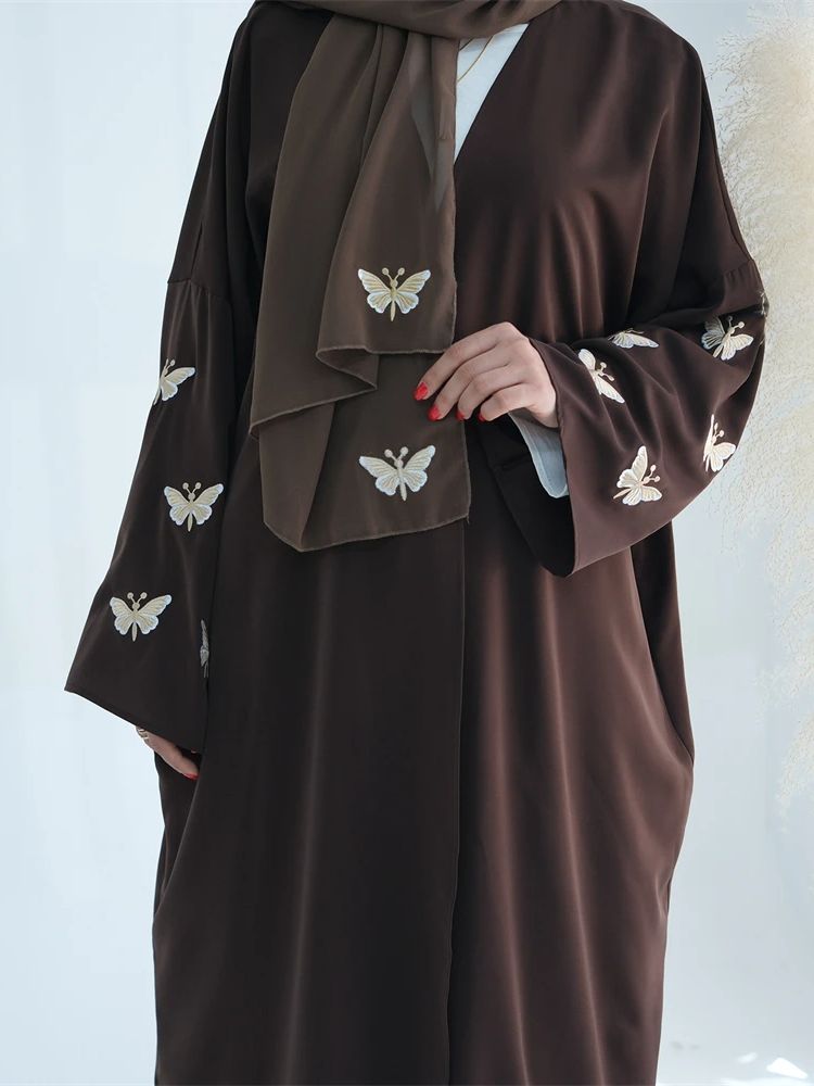 Ramadan aberto linho borboleta - Embroidery Kebaya avaliação e preço