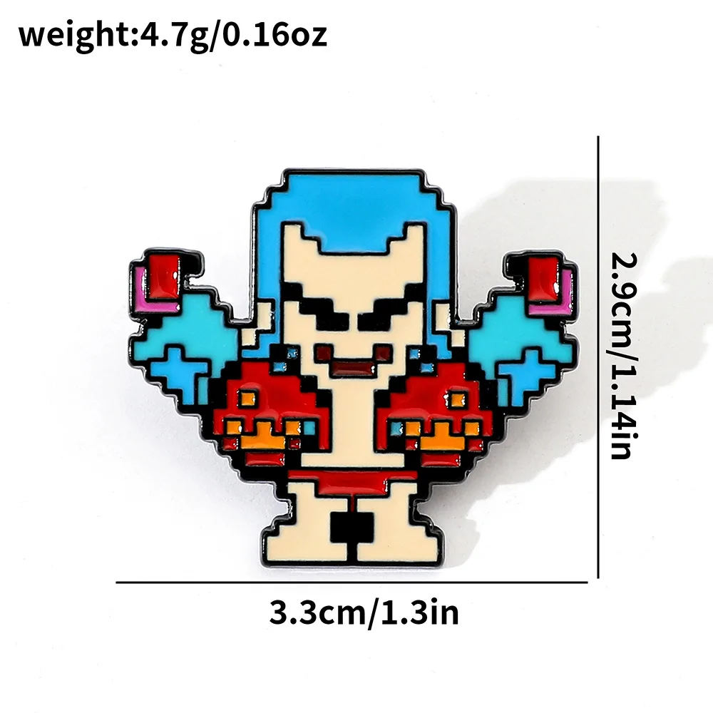 5 Peças Broche Estilo Pixel Cr - Embroidery Textile avaliação e preço