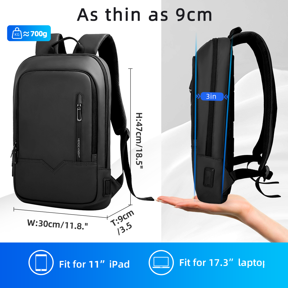Mochila de negócios fina HK pa - Embroidery Service avaliação e preço