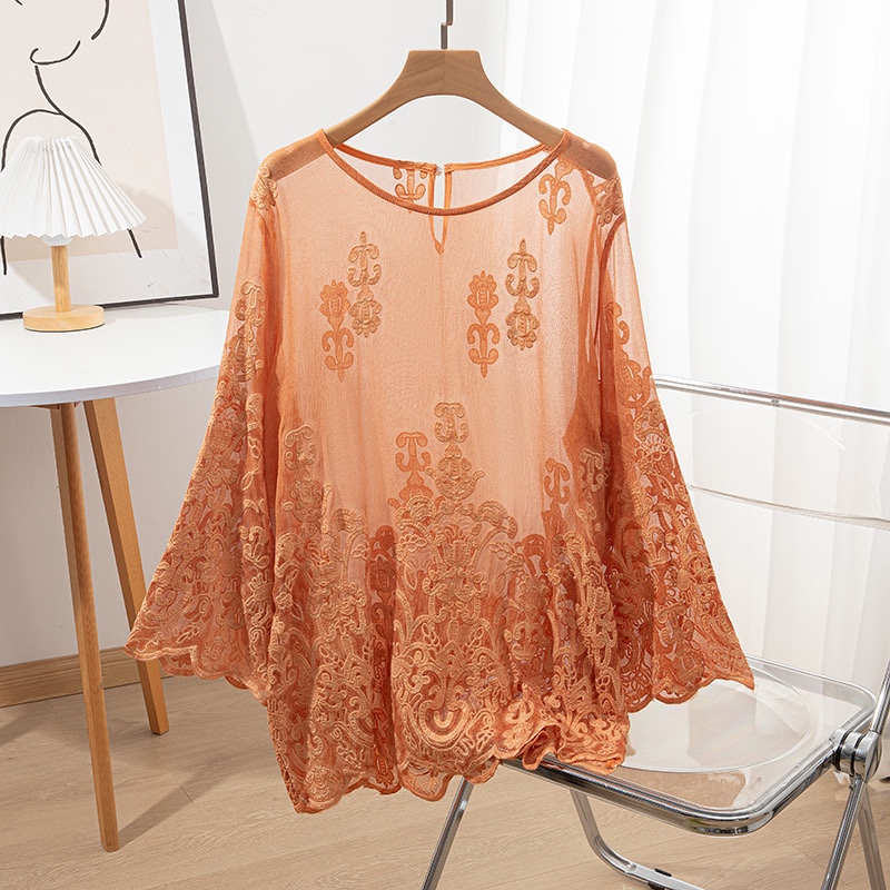 100% seda amoreira blusa femin - Embroidery Class avaliação e preço