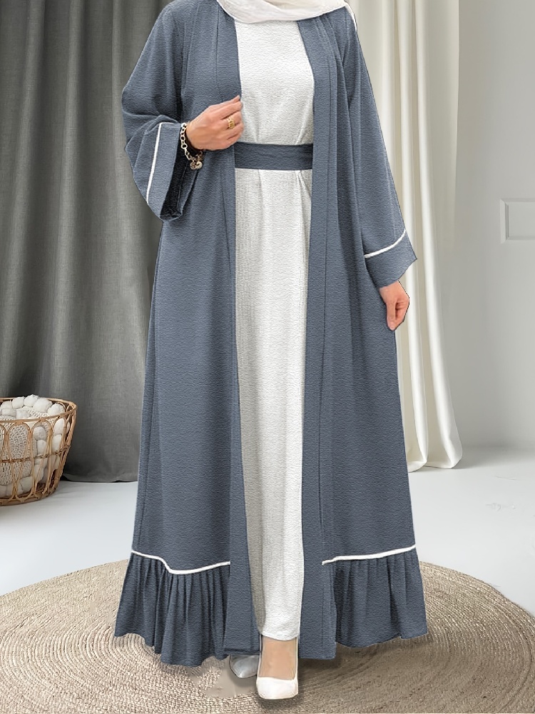 Aberto quimono abaya damen dub - Embroidery Kebaya avaliação e preço