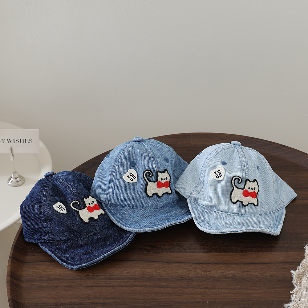 Boné infantil lavável de denim - Embroidery Garments avaliação e preço